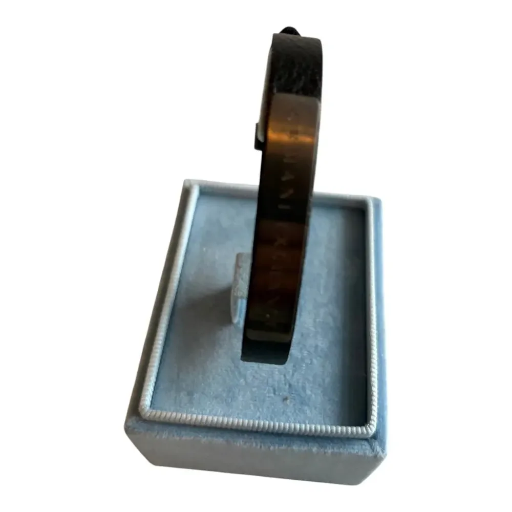 A|X Armani Exchange Watch, Men's Black Plated Stainless Bracelet 46mm AX2104